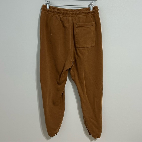 Nike Jordan Brown Casual Fleece Sweatpants Relaxed Fit Joggers Men’s Size Medium - Picture 5 of 8